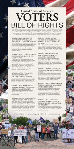 Poster - Voters Bill of Rights