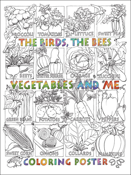 Poster - Vegetables Coloring Poster
