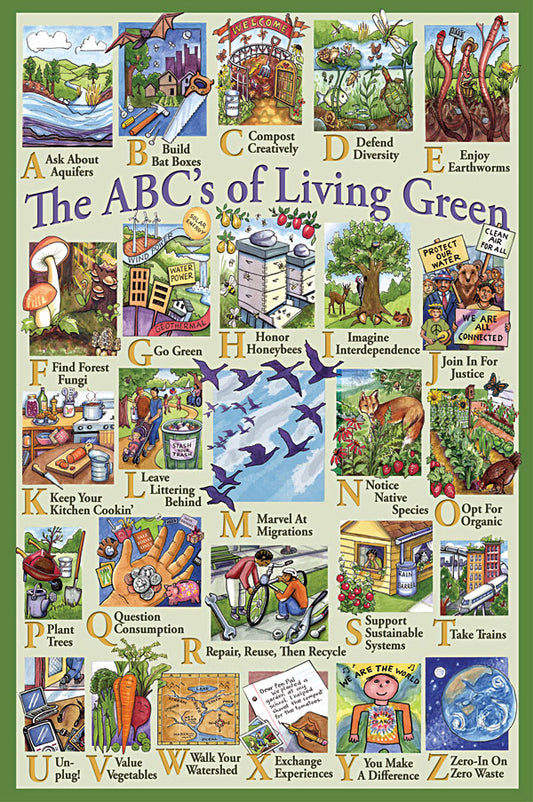 Poster - The ABC's Of Living Green