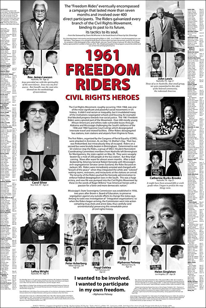 Poster - 1961 Freedom Riders – Syracuse Cultural Workers