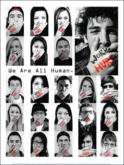 Poster - Words Hurt - Stop Bullying
