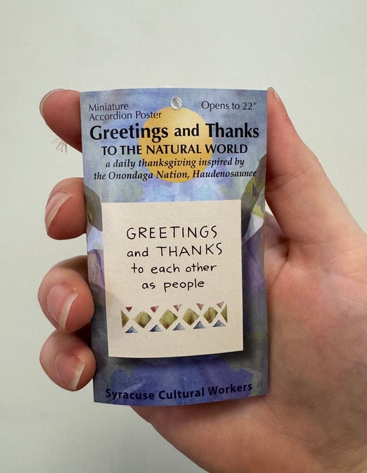 Accordion Poster - Miniature Greetings and Thanks
