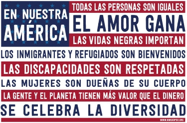 Yard Sign - En Nuestra America