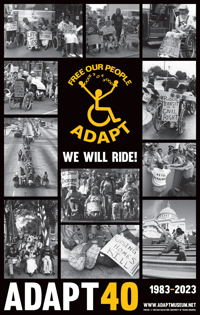 Poster - Free Our People - ADAPT 40th Anniversary