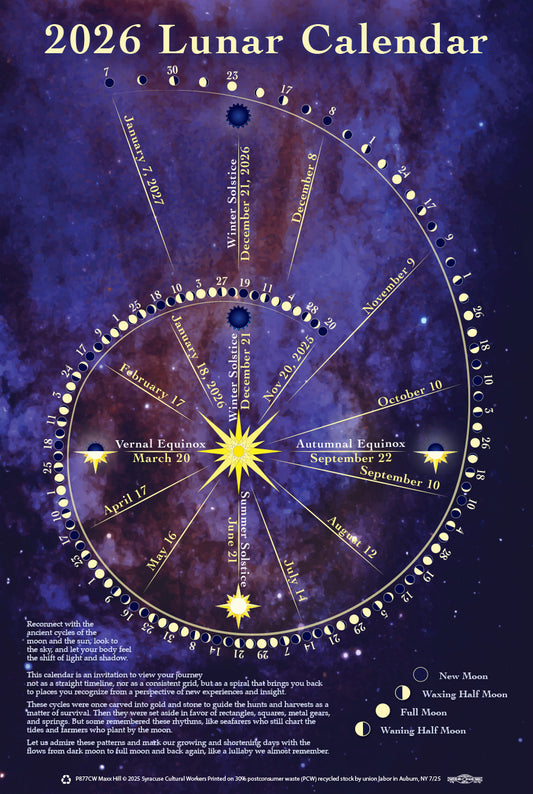 2026 Lunar Calendar Poster