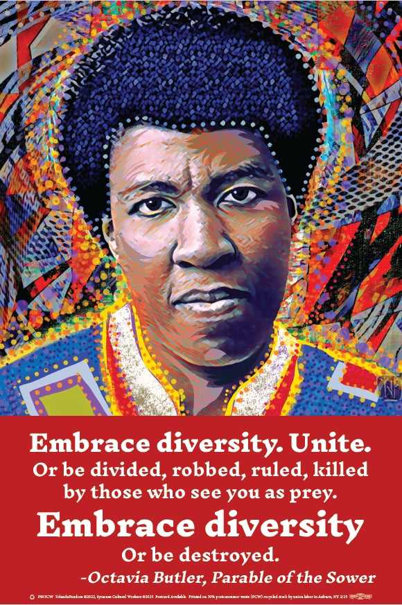 Poster - Embrace Diversity - Unite   Octavia Butler