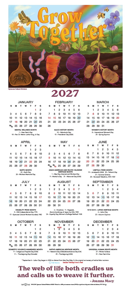 2027 Poster Calendar