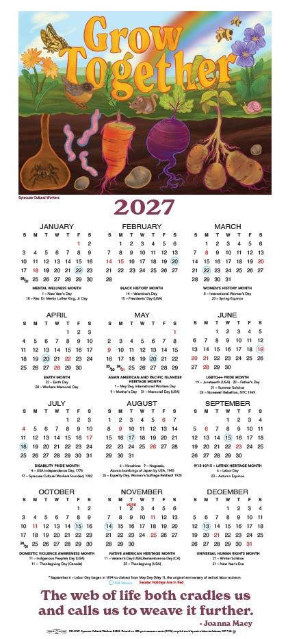2027 Poster Calendar