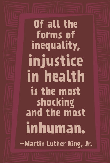 Postcard - Healthcare Injustice - MLK