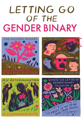 Postcard - Letting Go Of The Gender Binary – Syracuse Cultural Workers