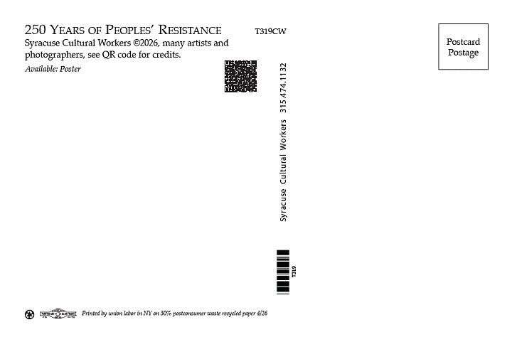 Postcard - 250 Years of Peoples Resistance