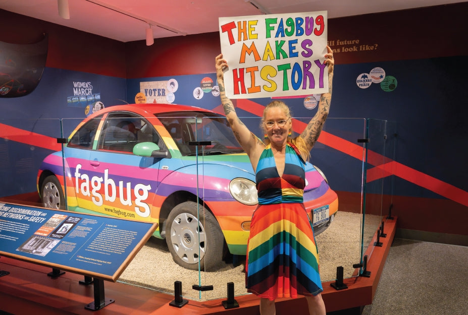 Postcard - The Fagbug Makes History