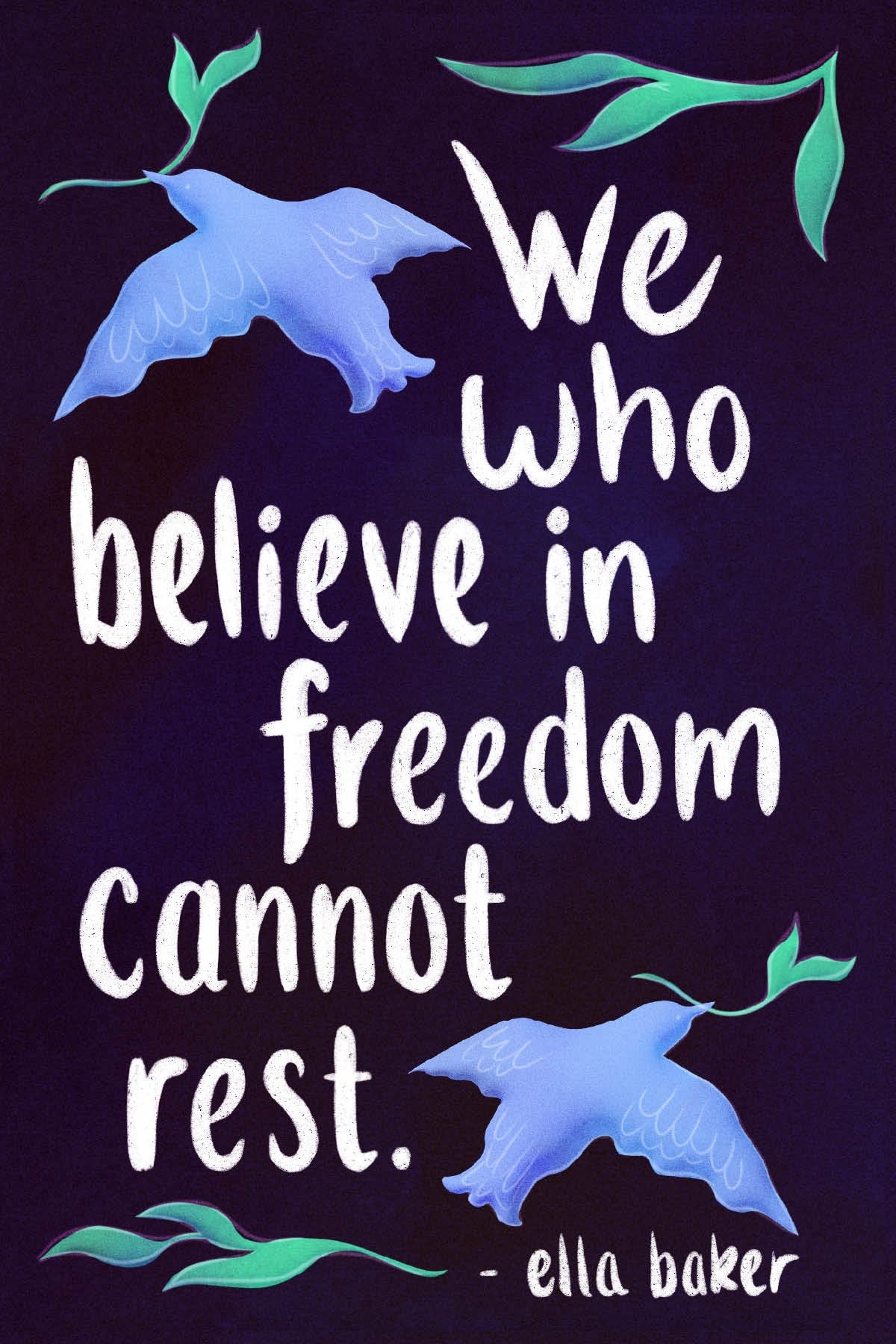 Postcard - We who believe in Freedom