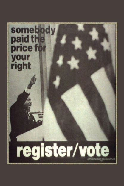 Postcard - Somebody Paid The Price For Your Right To Vote