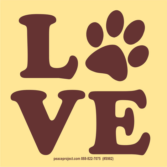 Small Sticker - Love Paw