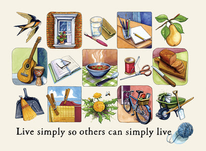 Poster - Live Simply So Others Can Simply Live