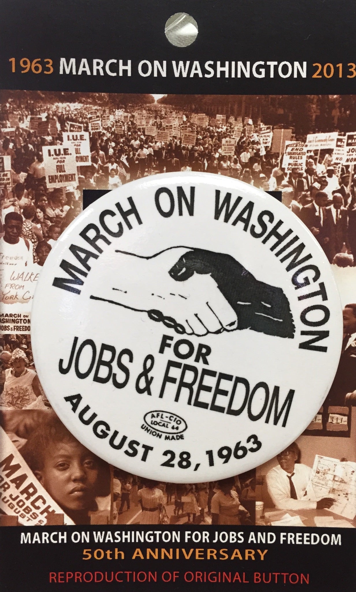 Buttons Protest Rally Button - March On Washington – Syracuse Cultural Workers