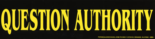 Sticker - Question Authority