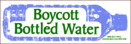 Small Sticker - Boycott Bottled Water