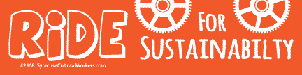 Small Sticker - Ride for Sustainability