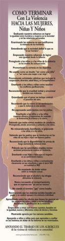 Bookmark - Como Terminar Con Violencia Hacia Las Mujeres, Ninas Y Ninos