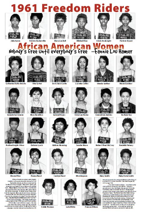 Postcard - African American Women Freedom Riders