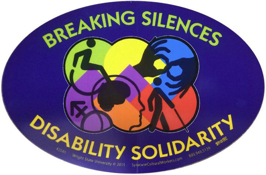 Small Sticker - Breaking Silences - Disability Solidarity