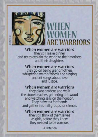 Notecard - Women Are Warriors