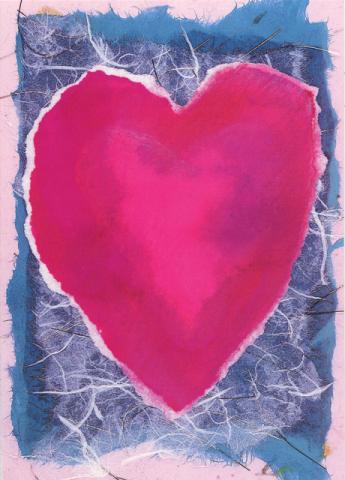 Greeted Card - Heart - "Be My Valentine." - Individual
