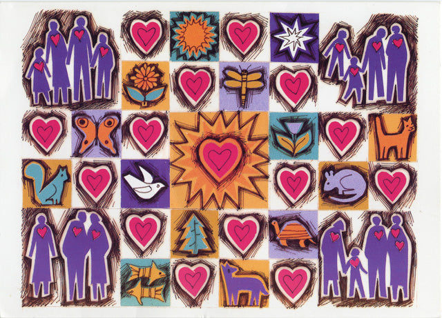 Greeted Card - Families One and All - "Happy Valentine's Day!" - Individual