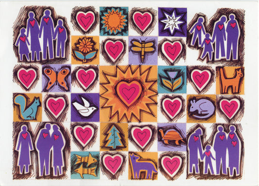 Greeted Card - Families One and All - "Happy Valentine's Day!" - Individual