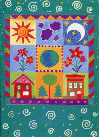 Greeted Card - Hearth - "Home Is Where The Heart Is." - Individual