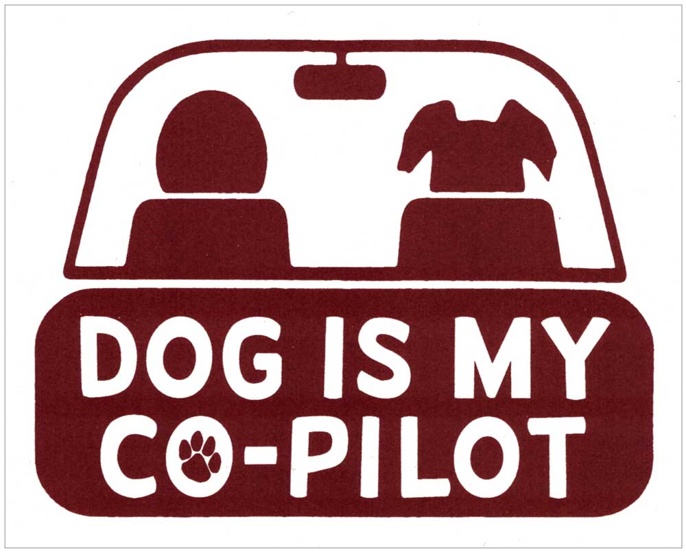 Small Sticker - Dog is My Co-Pilot