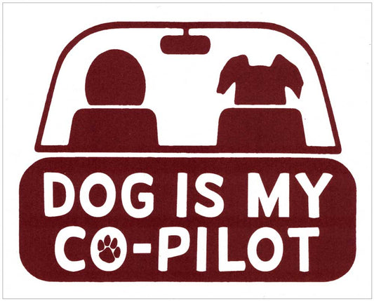 Small Sticker - Dog is My Co-Pilot