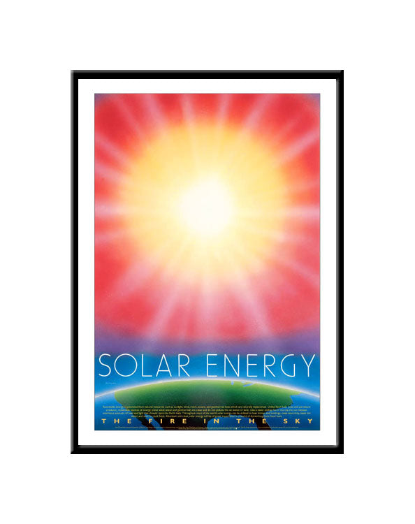Framed Small Print - Solar Energy