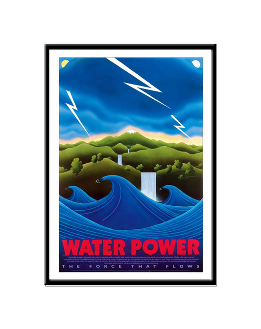 Framed Small Print - Water Power