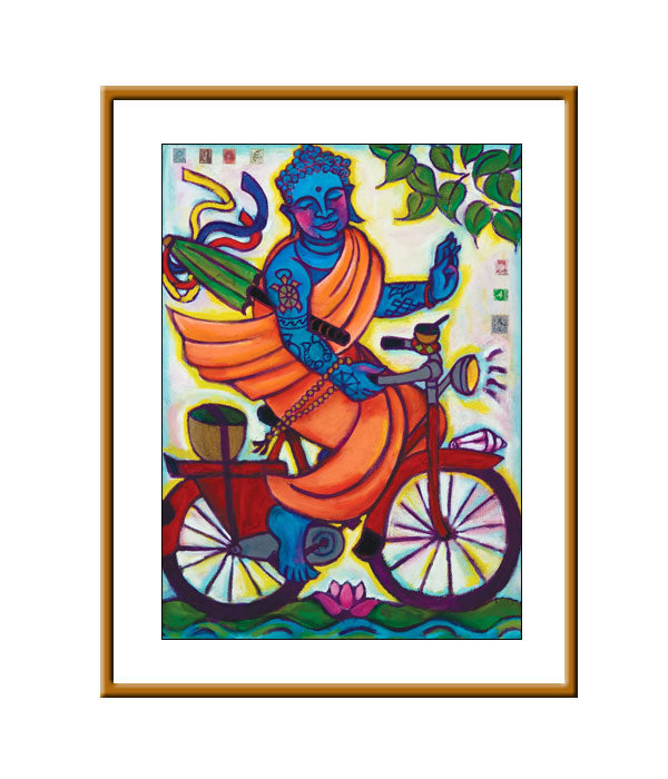 Framed Small Print - Riding To Enlightenment