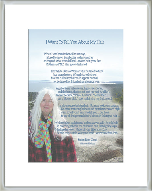 Framed Small Print - I Want To Tell You About My Hair