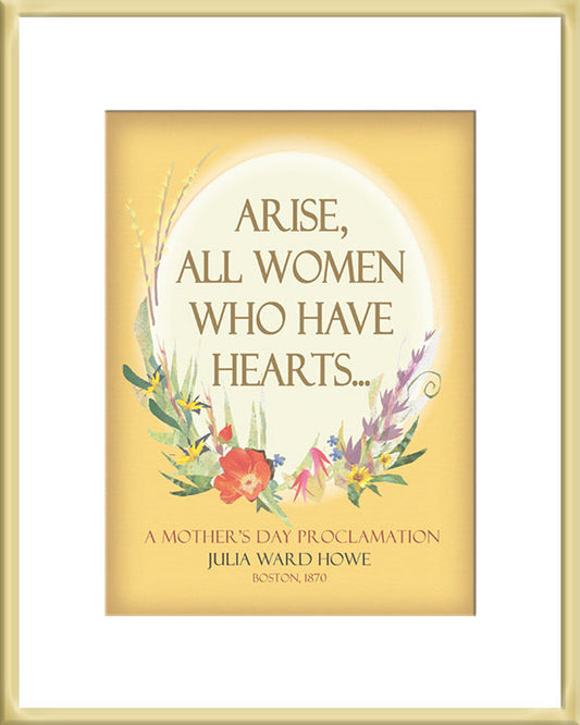 Framed Small Print - Mother's Day Proclamation - "Happy Mother's Day"