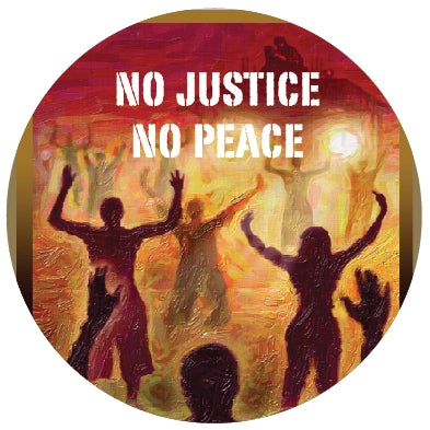 Button - No Justice, No Peace