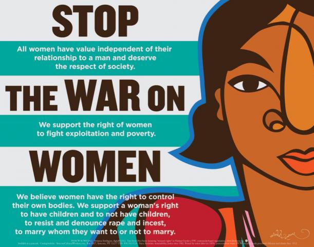 Postcard - Stop The War On Women
