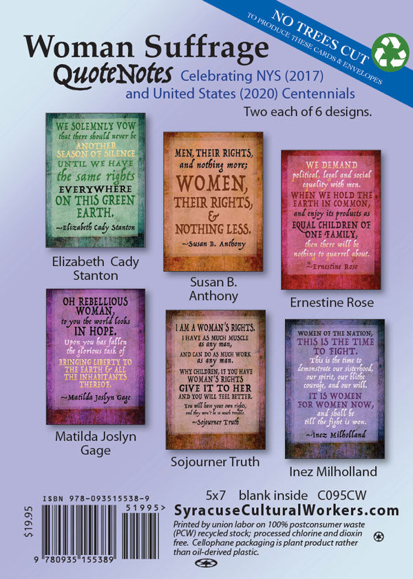 Notecard Collection - Woman Suffrage Quotenotes