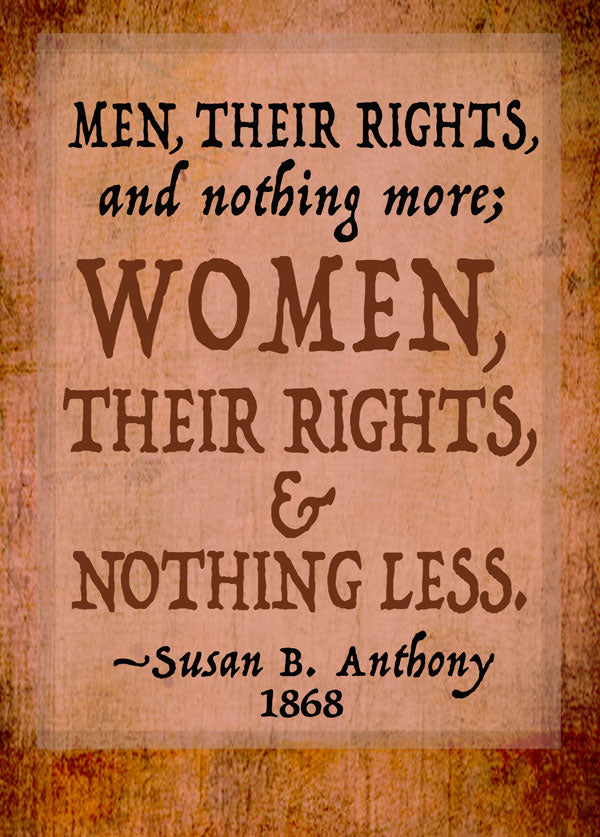 Notecard - Susan B. Anothony - QuoteNote