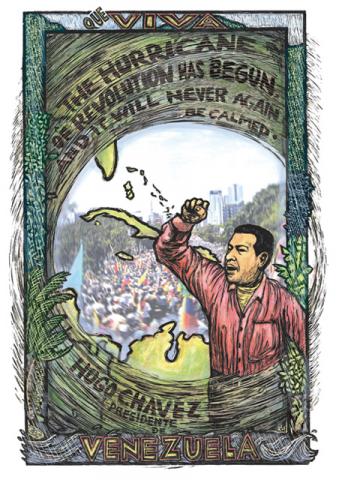 Postcard - Hugo Chavez, Presidente de Venezuela