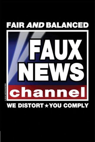 Postcard - Faux News We Distort, You Comply