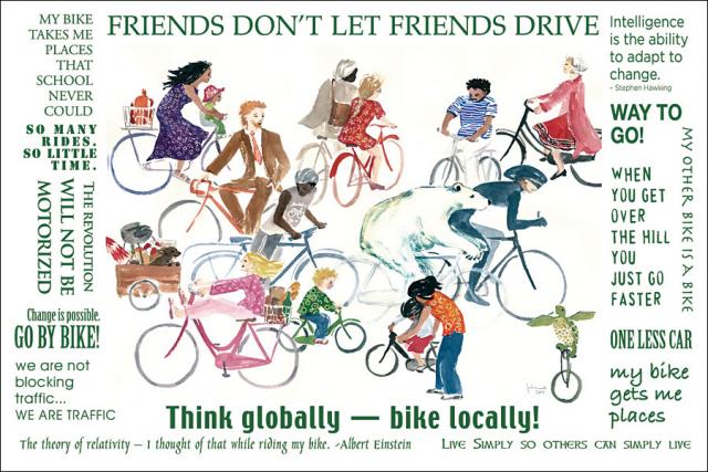 Postcard - Think Globally