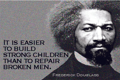 Postcard - Strong Children - Frederick Douglass