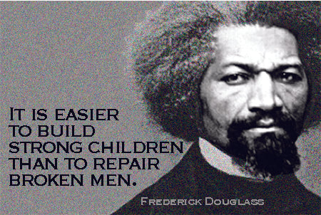 Postcard - Strong Children - Frederick Douglass