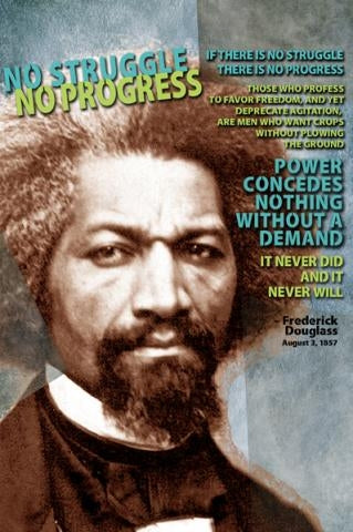 Postcard - Frederick Douglass: Power Concedes Nothing