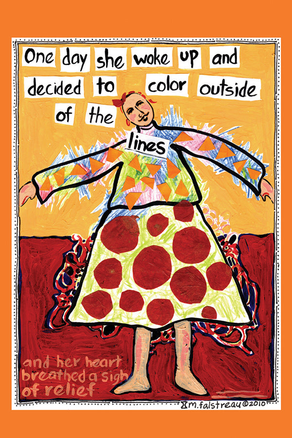 Postcard - Color Outside the Lines